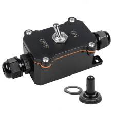 Interruttore A Corda Inline -Off Impermeabile AC 15A 250V, Interruttore A 4 Viti, Linea di Ingresso e Uscita su Entrambi I Lati