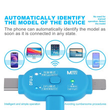 MaAnt Ferramenta Restauração DFU um Clique DFU-X Detecção Automática Modelo Sem Plug-In Desligamento Do Telefone Reinício Do Adaptador para