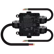 DOMRAEM 4CH IP65 Wasserdichter Digitaler WLED-Controller DC5-48V 16A 25A Austauschbare Sicherung Level Shift COB WS281X SK6812 LED
