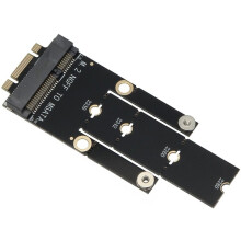 M.2 NGFF B + M Key to MSATA Adapter Card MSATA to M.2 NGFF Converter Riser Card for 2242/2260/2280 M2 NGFF SSD