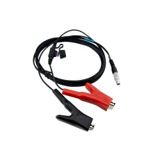 A00910 Power Cable for HC RTK GRS Receiver, External Battery Power Cord with Alligator Clips for Car Battery Connection