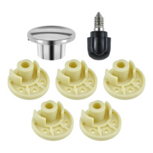 9709707 Mixer Bottom Rubber Feet Hub Cap Screw Kit for Tilt- Stand Mixer Replacement Parts