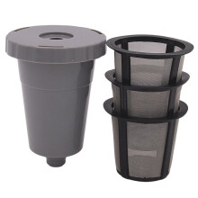 Podoy Reusable Coffee Filter 3 Pack Grey Compatible for  K10 K15 K40 for Perfect Brew