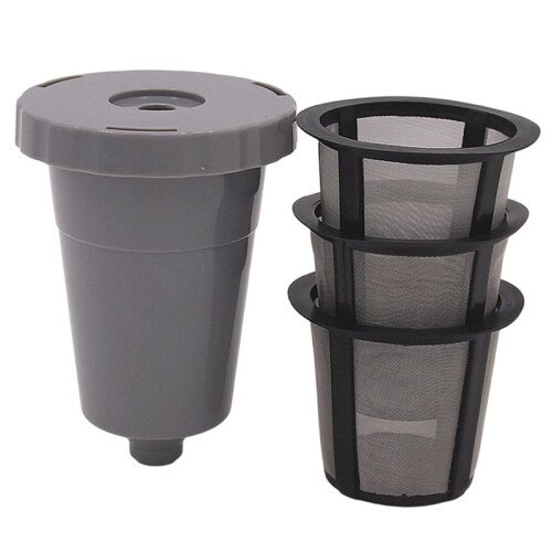Filtro per Caffè Riutilizzabile Podoy 3 Pezzi Grigio Compatibile con per  K10 K15 K40 per Una Perfetta Infusione 1