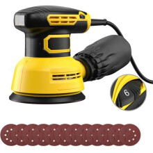 5Inch Orbital Sander 12000RPM 6 Variable Speed Sander Machine High Performance Dust Collection System EU Plug