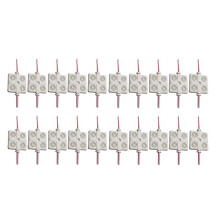 20 Pièces Module Lumière DC12V 4 LEDs Lumière Extérieure Étanche par Injection pour Enseigne Publicitaire B