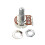 15mm Axel Full-Size/ Gitarr Potentiometer för Elgitarr och Bas, A500K Volym Ton Potentiometer B 1
