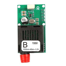 40KM TTL Optical Transceiver Module FC Interface Fiber Transceiver Optical Terminal Equipment AV/VCC/GND RX