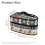 Retro Striped Christmas Steamer Storage Bag Portable 6