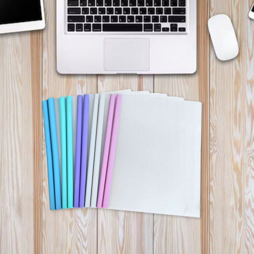 DJJGXAN Clear Letter-Size Document Folders 5-Pack 8.46" x 1