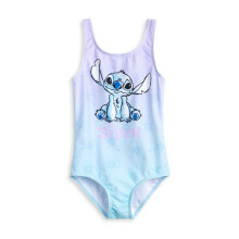 (8-9 Years) Disney Lilo & Stitch 1 Piece Swimming Costume (Girls Multicoloured)