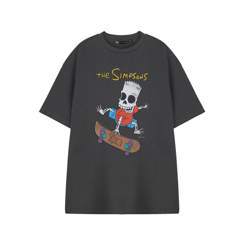 The Simpsons (Medium) The Simpsons Short Sleeved T-Shirt (Mens Grey)