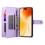 Purple leather wallet case for iPhone 17 Pro 6.3 inch 3