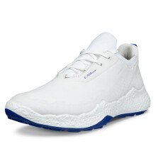 (UK 11.5, White/Virtual) Ecco Mens BIOM H5 Lace Leather Spikeless Waterproof Modern Golf Shoes