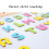 Alphabet Resin Fridge Magnets Uppercase Lowercase 52pcs 6
