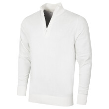 (M, White) Calvin Klein Mens 2026 Campus 1/2 Zip All Season Easy Care Sweater