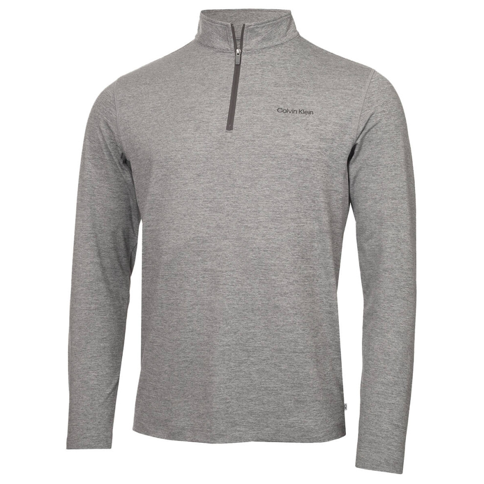 Calvin Klein Golf Men's Ck Newport Zip Top - Silver - Medium - Image 4