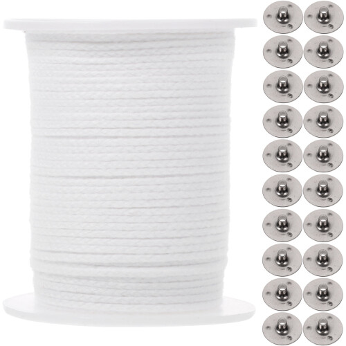 Cotton candle wicks with tabs 1 set 2