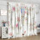 Flower Curtains Watercolor Pink Peach Blossom Pattern 4