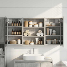 vidaXL Badezimmerschrank-Set 3 stk. 100 x 10,5 x 50 cm Holzwerkstoff