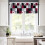 Plaid Valance with Moose Deer Buffalo Pattern Vintage Pine 3