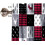 Plaid Valance with Moose Deer Buffalo Pattern Vintage Pine 5