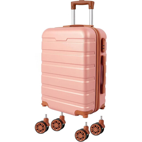 Rose Gold 20" ABS Carry-On Luggage