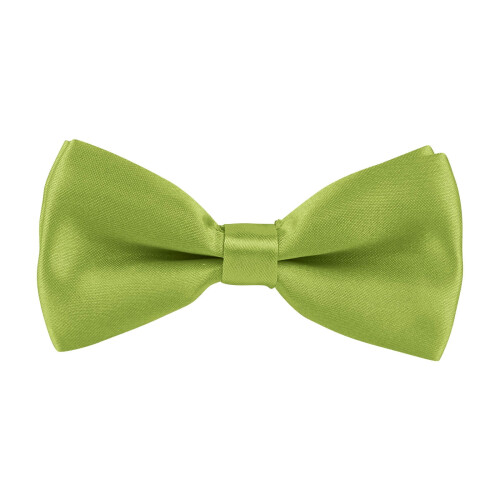 Kids Bow Tie Solid Green Adjustable Free Size 1