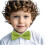 Kids Bow Tie Solid Green Adjustable Free Size 6