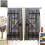 Barn Door Curtains Blue Grey Rustic Farmhouse 2 Panels 4