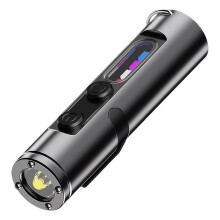 Taclight Survival Lampe de Poche 500 Lumens Rechargeable EDC Lampe de Poche Étanche Porte-Clés Lampes de Poche A