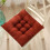 Square Floor Pillow for Adults Shredded Memory Foam Black 3