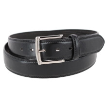 CTM Men's Big & Tall 38 mm Wide Basic Leather Belt