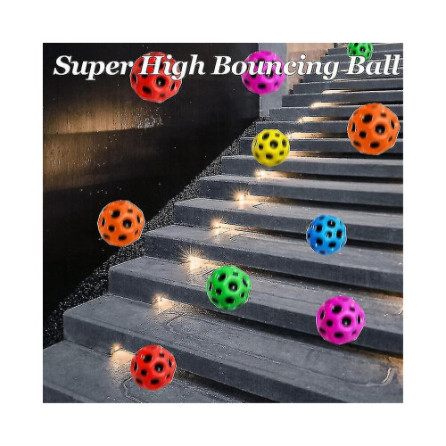 6-pack Astro Jump Balls, Rymdtema Gummihoppbollar För Barn 1