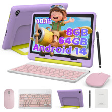 10 Inch Kids Tablet,Android 14 tablet for kids Octa Core,8GB+64GB ROM (1TB TF)