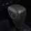 Car Gear Shift Knob Cover Leather Waterproof Black 2