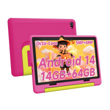 2025 Kids Tablet 10 Inch, Android, 14GB+64GB Storage, Touch, WIFI, Shockproof