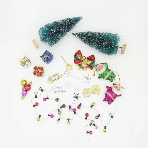 Tiny Christmas Decorations for Dollhouses - 1/12 Scale UK Miniature Set 2