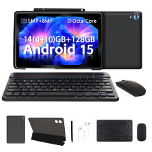 2025 NEW Tablet 10 Inch Android 14, 14GB+128GB Storage, 5+8MP, WIFI6,Dual Camera