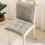 High Back Chair Cushion with Ties for Standard Chairs 5