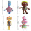 Elemental Character Plush Toys - Ember & Wade Stuffed Doll Collection 2