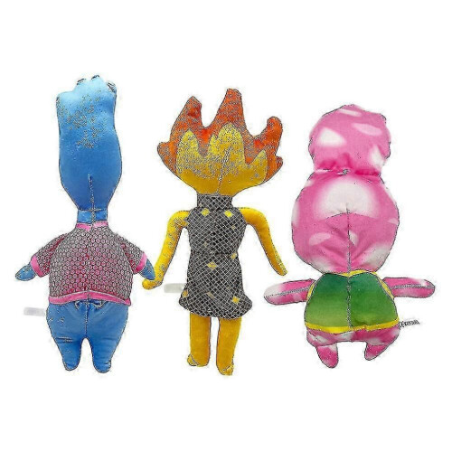 Elemental Character Plush Toys - Ember & Wade Stuffed Doll Collection 2