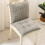 High Back Chair Cushion with Ties for Standard Chairs 7