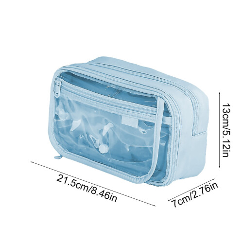 Pencil Pouch Large Capacity Transparent Multi-Layer 2
