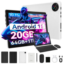 Tablet Android 15 10 inch 20GB Ram+64GB ROM +1TB Expand w/Keyboard & Mouse Set