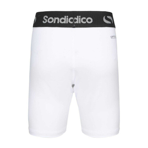 (9-10 Years, White) Sondico Childrens/Kids Snug Fit Compression Shorts 1