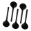 5pcs Melamine Turtle Shell Spoon Soup Spoons Restaurant Tableware Ramen Spoons 2