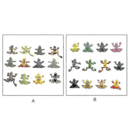 12-Piece Frog Figure Set - UK Educational Biology Learning Props 2