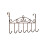 Door Hooks Metal Hanging Rack White Coffee 2