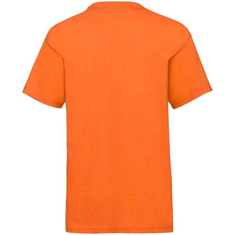 Fruit Of The Loom (7-8 Years, Orange) Childrens/Kids Valueweight T-Shirt